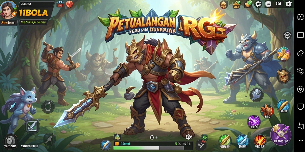 Tampilan gameplay 11BOLA yang memukau dan mendebarkan.
