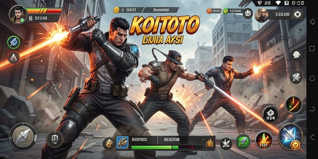 Gameplay seru KOITOTO dengan pertarungan yang mendebarkan.