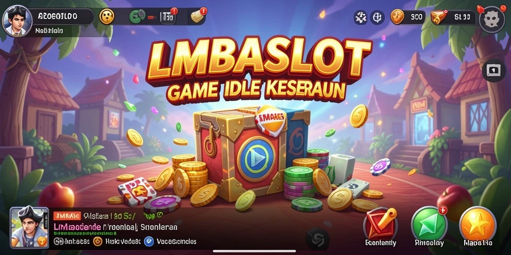 Tampilan gameplay LMBASLOT menampilkan keseruan dalam mengumpulkan koin.