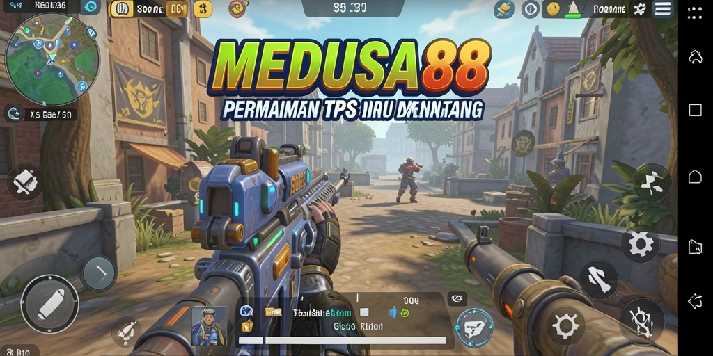 Tampilan gameplay TPS menegangkan dalam MEDUSA88.