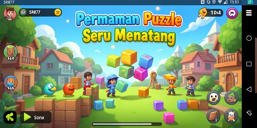 Tampilan gameplay seru di SR877 yang menantang logika.