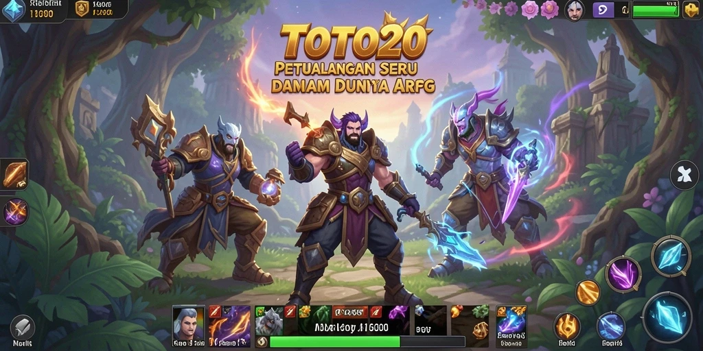 Tampilan gameplay ARPG yang epik dan mendebarkan di TOTO20.