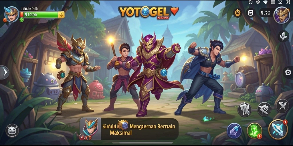 Tampilan gameplay menarik dari YOTOGEL dengan berbagai misi dan tantangan.
